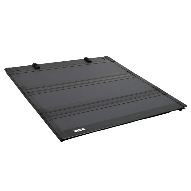 WES Hard Tri-Fold Tonneau Covers - Westin 07-21 Toyota Tundra 5ft 7in Bed Hard Tri-Fold Tonneau Cover - Black