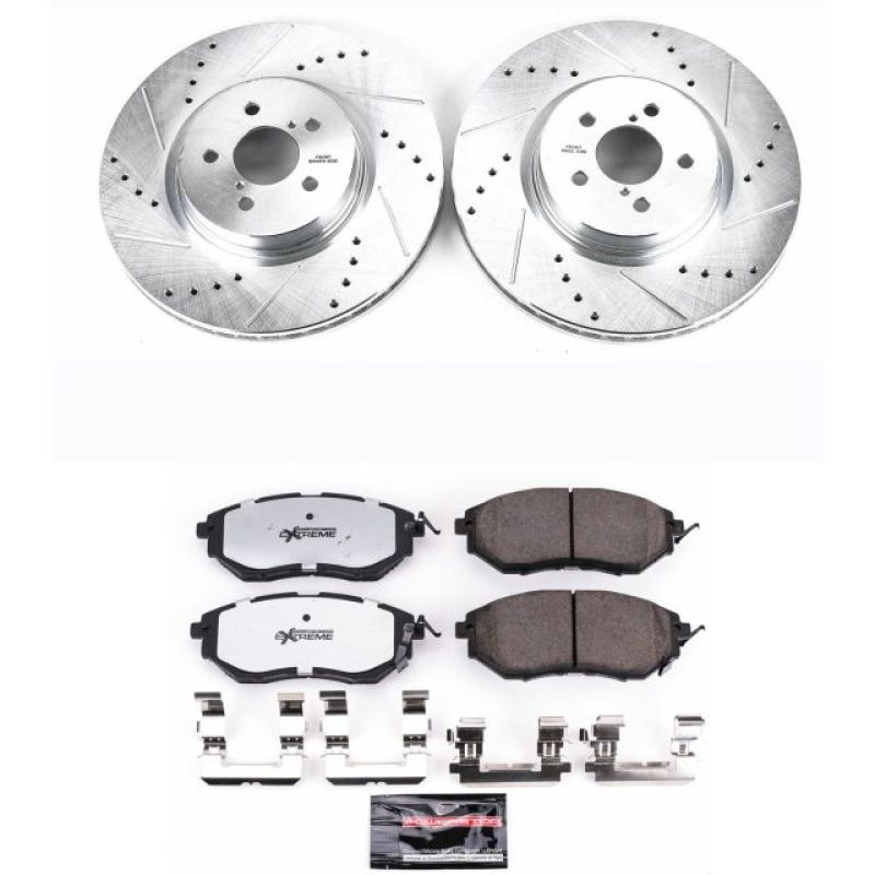 PSB Z26 Street Warrior Kit - Power Stop 14-18 Subaru Forester Front Z26 Street Warrior Brake Kit