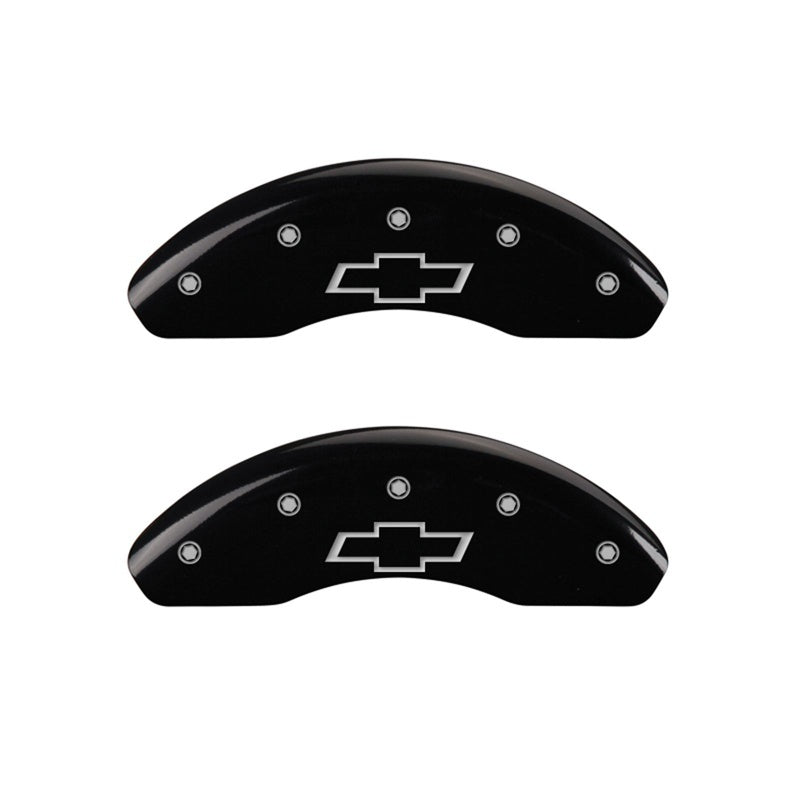 MGP Caliper Covers 2 Logo - MGP Front set 2 Caliper Covers Engraved Front Bowtie Black finish silver ch