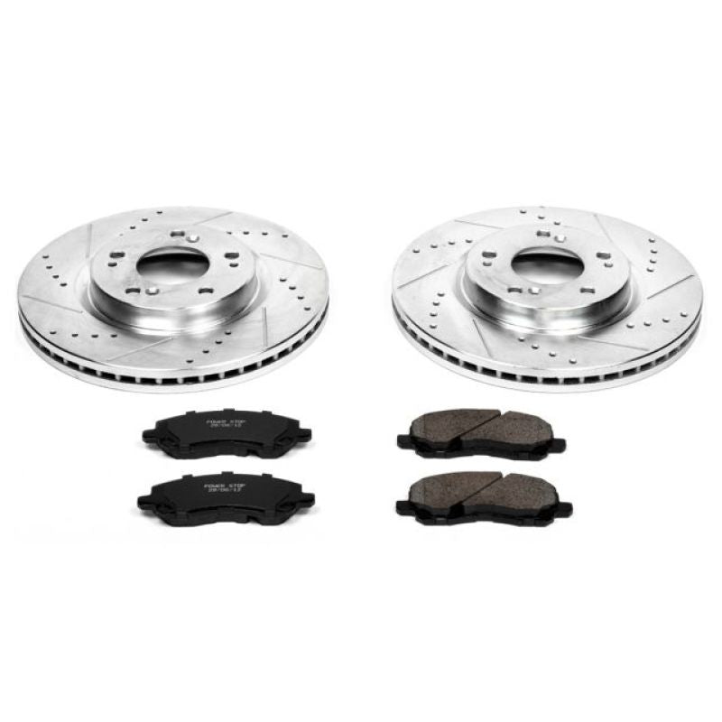 PSB Z23 Evolution Kit - Power Stop 06-12 Mitsubishi Eclipse Front Z23 Evolution Sport Brake Kit