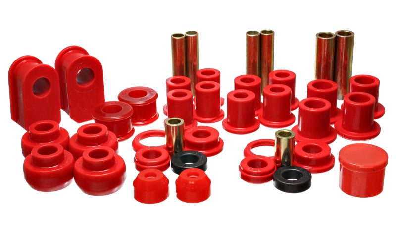 ES Hyper-Flex Sets - Red - Energy Suspension 92-06 Ford E-250/E-350 Van 2WD Red Hyper-flex Master Bushing Set