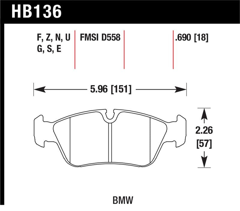 HAWK HP+ Brake Pad Sets - Hawk HP+ Street Brake Pads