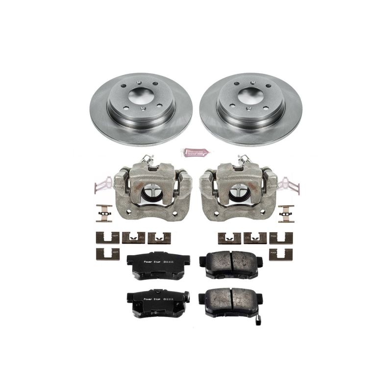 PSB Autospecialty Kit w/Cals - Power Stop 92-96 Honda Prelude Rear Autospecialty Brake Kit w/Calipers