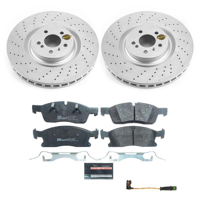 PSB Evolution Coated Rotor - Power Stop 13-16 Mercedes-Benz GL450 Front Eurostop Brake Kit