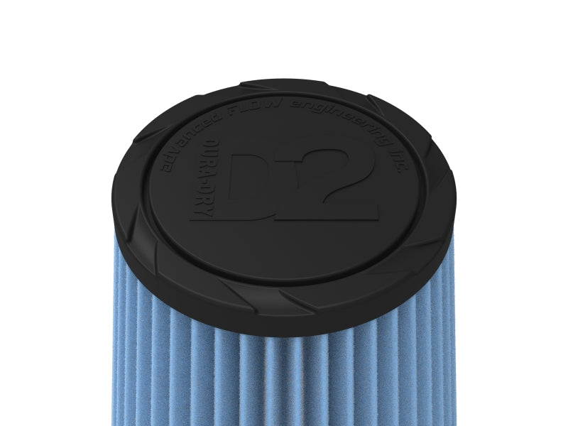 AFE Universal D2 Dura Dry Air Filter - aFe POWER Universal Clamp-On Air Filter w/ D2 Dura-Dry Media - 4in F x 6in B x 4in T x 7in H