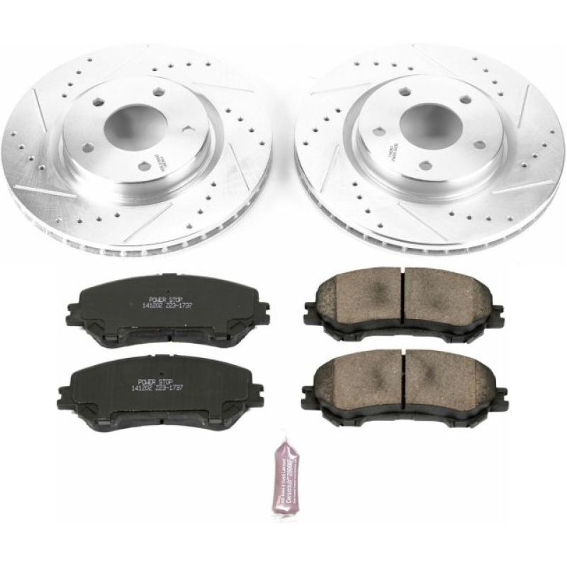 PSB Z23 Evolution Kit - Power Stop 14-19 Nissan Rogue Front Z23 Evolution Sport Brake Kit