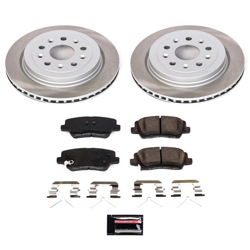 PSB Semi-Coated Rotor Kits - Power Stop 2019 Cadillac CTS Rear Semi-Coated Rotor Kit
