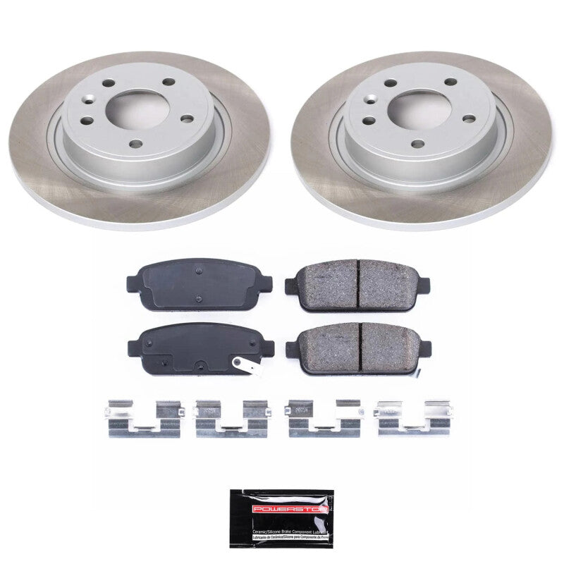 PSB Semi-Coated Rotor Kits - Power Stop 11-15 Chevrolet Volt Rear Semi-Coated Rotor Kit