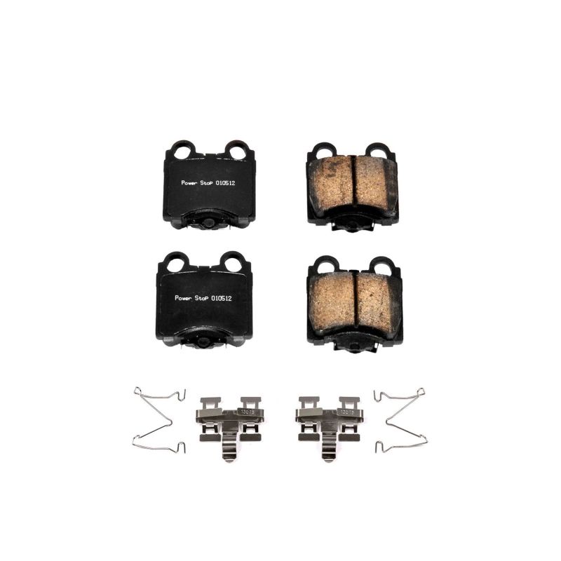 PSB Z17 Evolution Brake Pads - Power Stop 98-05 Lexus GS300 Rear Z17 Evolution Ceramic Brake Pads w/Hardware