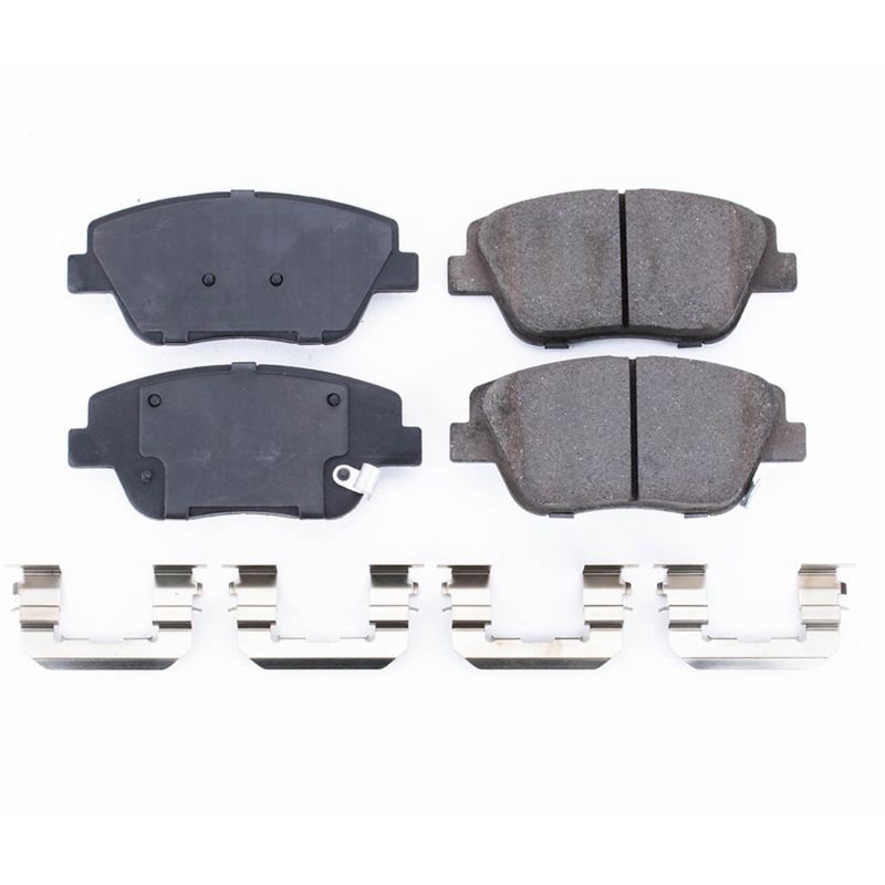PSB Z17 Evolution Brake Pads - Power Stop 11-15 Hyundai Sonata Front Z17 Evolution Ceramic Brake Pads w/Hardware