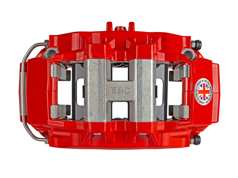 EBC Big Brake Kits - EBC Racing 08-21 Nissan 370Z Red Apollo-6 Calipers 355mm Rotors Front Big Brake Kit