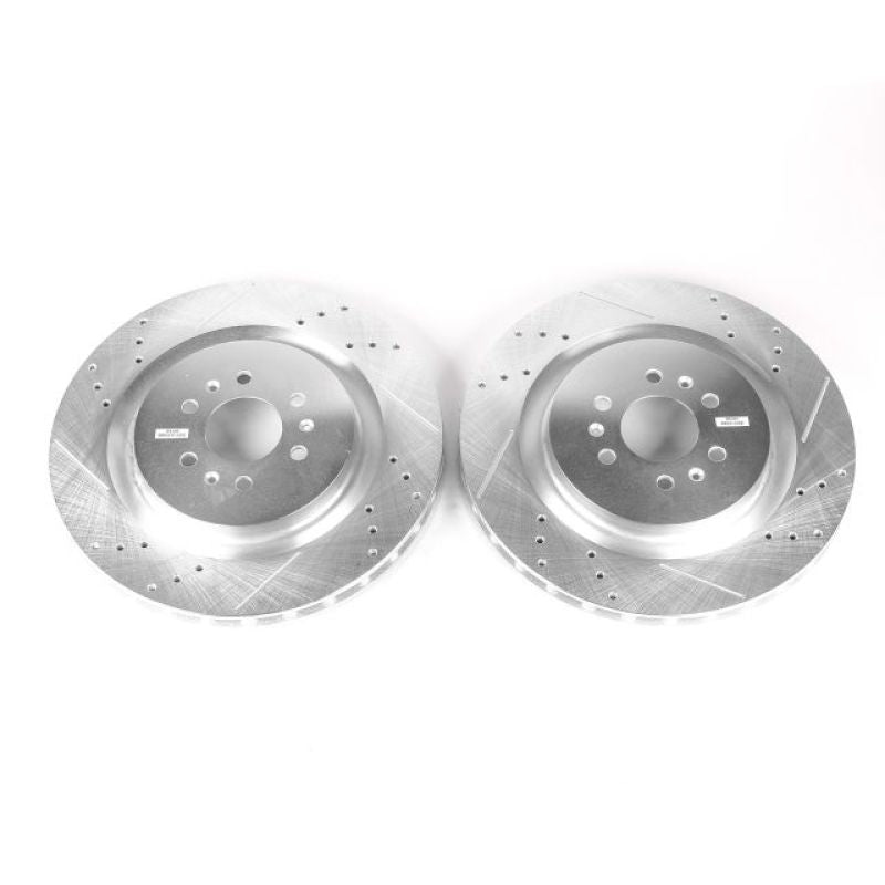 PSB Evolution Drill/Slot Rotor - Power Stop 04-07 Cadillac CTS Rear Evolution Drilled & Slotted Rotors - Pair