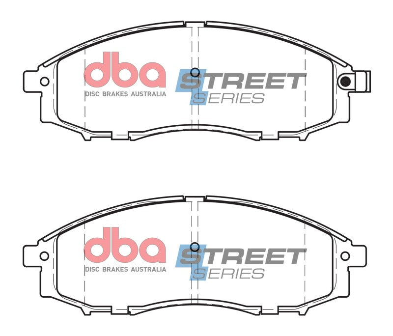 DBA Street Series Brake Pads - DBA 03-04 Nissan Frontier 6 Cyl RWD Front Street Series Brake Pads