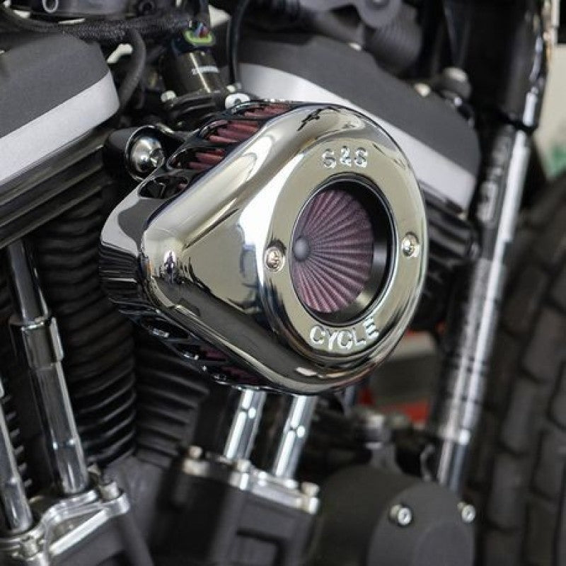 SSC Air Stinger Kits - S&S Cycle 2007+ XL Models Stealth Air Stinger w/ Chrome Teardrop
