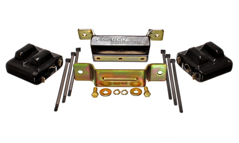 ES Eng/Trans Combo Kit - Black - Energy Suspension 88-94 GM Blazer 4WD K Series Black Motor and Transmission Mounts; Zinc Finish