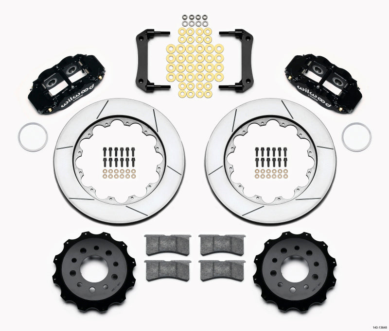 WIL Superlite Brake Kit - Wilwood Narrow Superlite 4R Rear Kit 14.00in Morrison Multilink IRS (2010-15 Camaro Based)