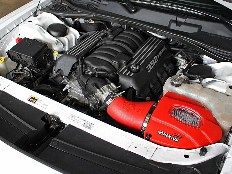 AFE Momentum GT Cold Air Intakes - aFe POWER Momentum GT Limited Edition Cold Air Intake 11-17 Dodge Challenger/Charger SRT - Red