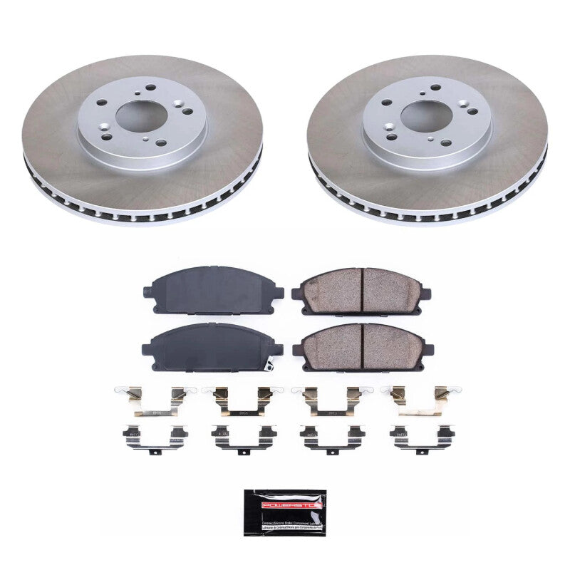 PSB Semi-Coated Rotor Kits - Power Stop 03-06 Acura MDX Front Semi-Coated Rotor Kit