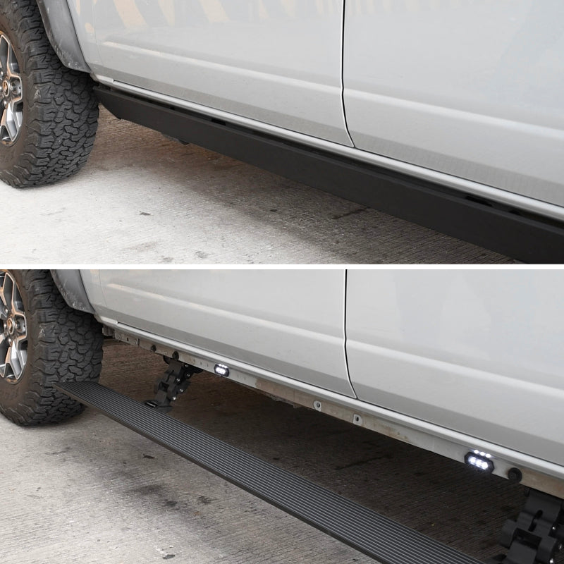 GOR RealTruck VoltStep Running Boards - RealTruck 19-25 Chevy Silverado 1500 CC 4dr VoltStep Electric Running Board Kit - Tex. Blk