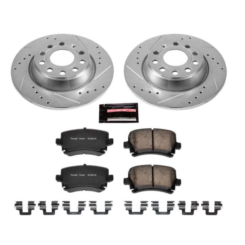 PSB Z23 Evolution Kit - Power Stop 2013 Audi A3 Rear Z23 Evolution Sport Brake Kit