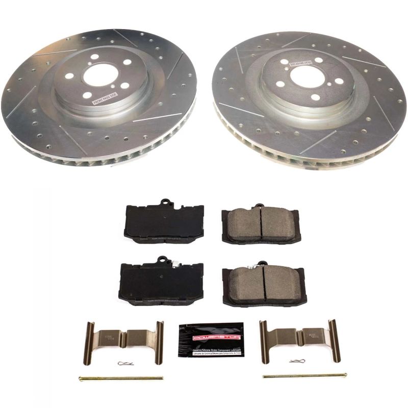 PSB Z23 Evolution Kit - Power Stop 13-19 Lexus GS350 Front Z23 Evolution Sport Brake Kit