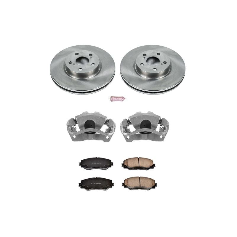 PSB Autospecialty Kit w/Cals - Power Stop 09-10 Pontiac Vibe Front Autospecialty Brake Kit w/Calipers