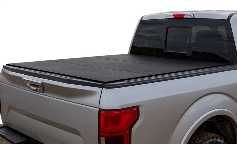 ACC LOMAX Tri-Fold Cover - Access LOMAX Tri-Fold Cover Black Urethane Finish 17+ Honda Ridgeline - 5ft Bed