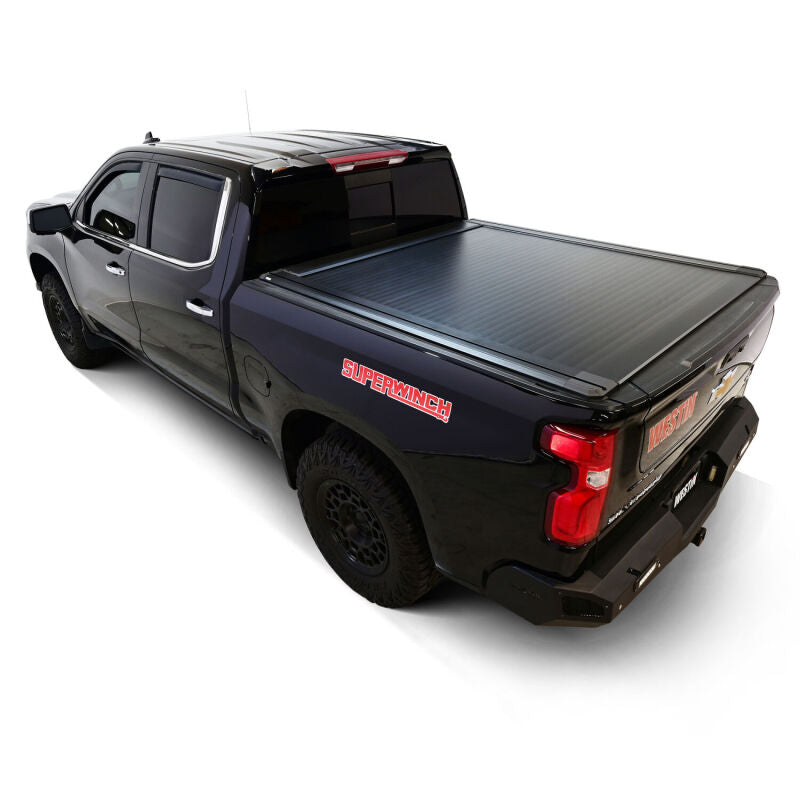 WES Electric Retractable Tonneau - Westin 19-26 Chev/GMC Silverado/Sierra 1500 5ft 8in Bed Electric Retractable Tonneau Cover - Black