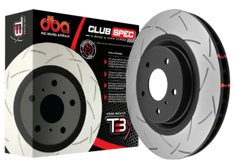 DBA 4000 Series Slotted Rotors - DBA 2020+ Chevrolet Corvette C8 J55 Z51 Front Slotted 4000 Series Rotor