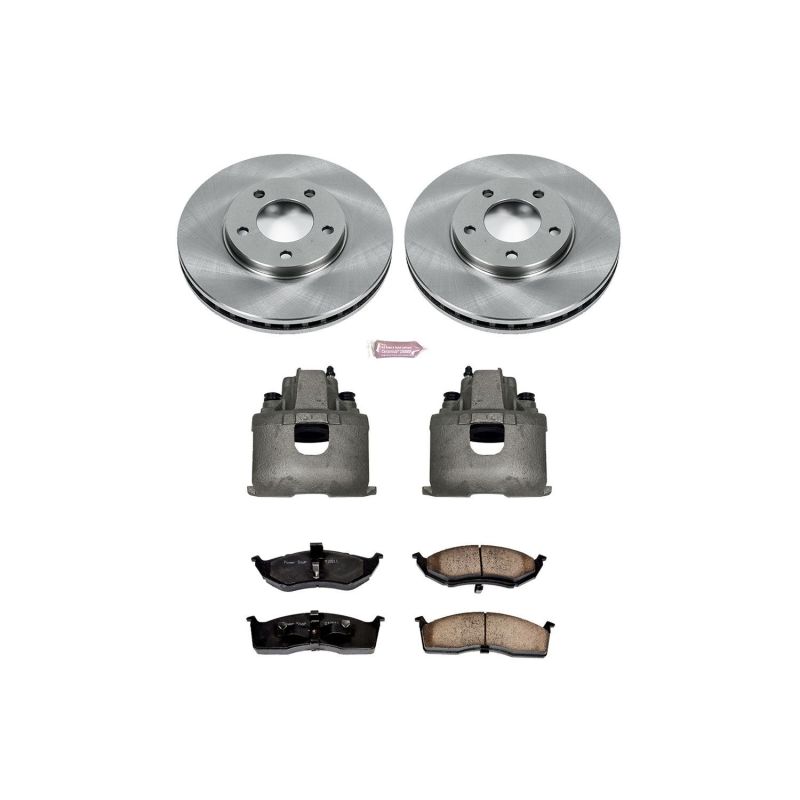 PSB Autospecialty Kit w/Cals - Power Stop 1996 Chrysler Town and Country Front Autospecialty Brake Kit w/Calipers