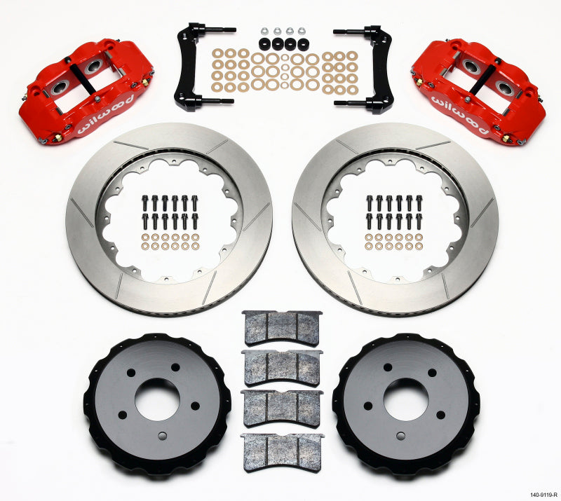 WIL Superlite Brake Kit - Wilwood Narrow Superlite 4R Rear Kit 14.00in Red 97-04 Corvette C5/Z06 05-13 C6