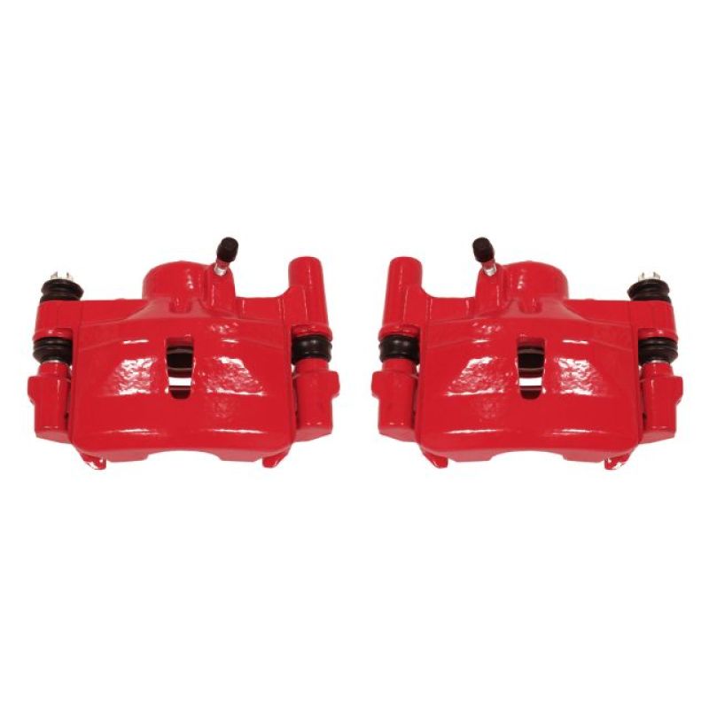 PSB Red Calipers - Power Stop 90-91 Lexus ES250 Rear Red Calipers w/Brackets - Pair