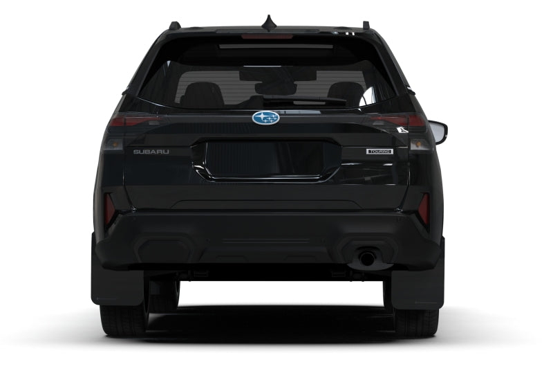 RAL UR Blk Flap/Grey Logo - Rally Armor 25-26 Subaru Forester & Hybrid Black UR Mud Flap w/Grey Logo