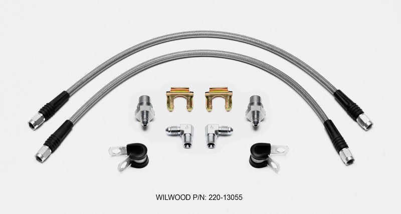 WIL Flexline Brake Hose - Wilwood Flexline Kit 18in Universal 10 x 1.00 BBL