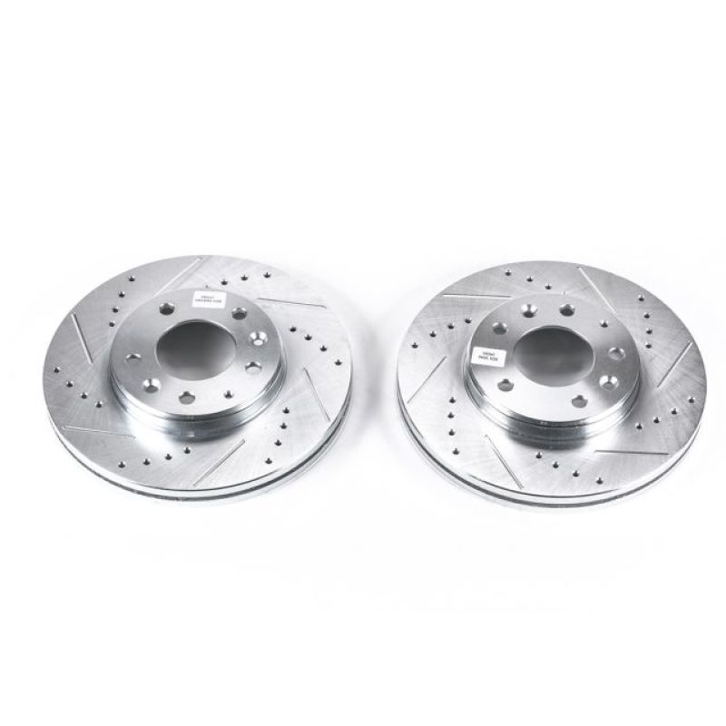 PSB Evolution Drill/Slot Rotor - Power Stop 03-05 Mazda 6 Front Evolution Drilled & Slotted Rotors - Pair