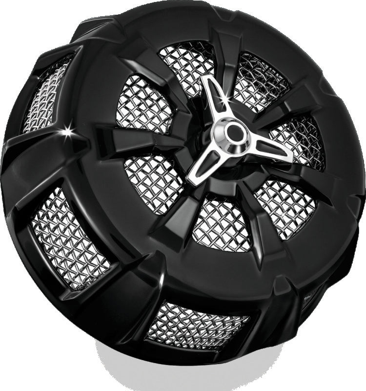 KUR Air Cleaner Covers - Kuryakyn Alley Cat Air Cleaner Cover Screamin Eagle Stage 1 Kits Gloss Black