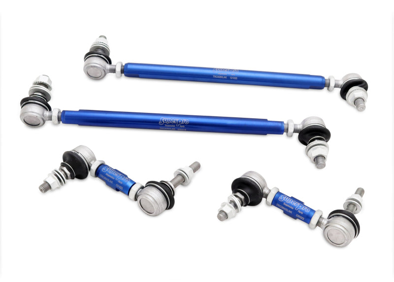 SPR Sway Bar Links - SuperPro 06-13 Audi A3 HD Adjustable End Link Set (TRC12265 + TRC1045L)
