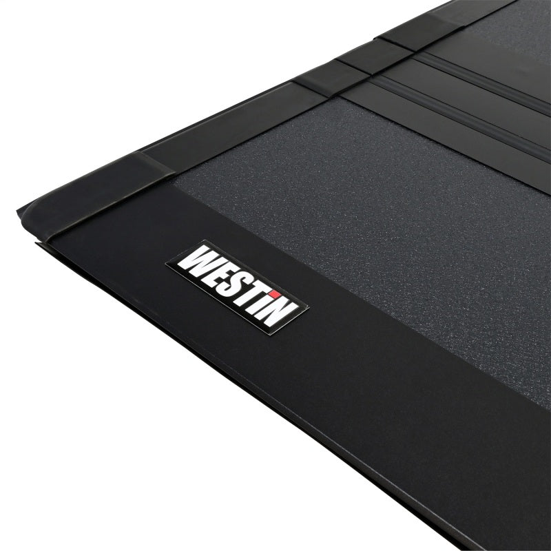 WES Hard Tri-Fold Tonneau Covers - Westin 20-26 Jeep Gladiator JT 4WD 5ft. Bed Hard Tri-Fold Tonneau Cover - Black