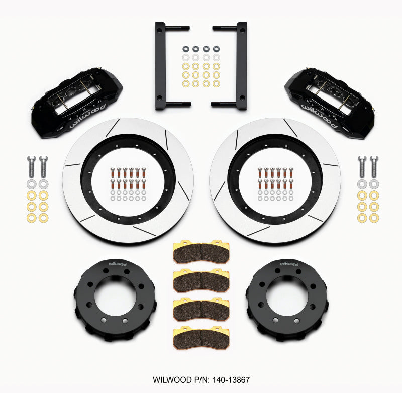 WIL TX6R Brake Kit - Wilwood TX6R Front Kit 16.00in Black 2005-2012 Ford F250/F350 4WD