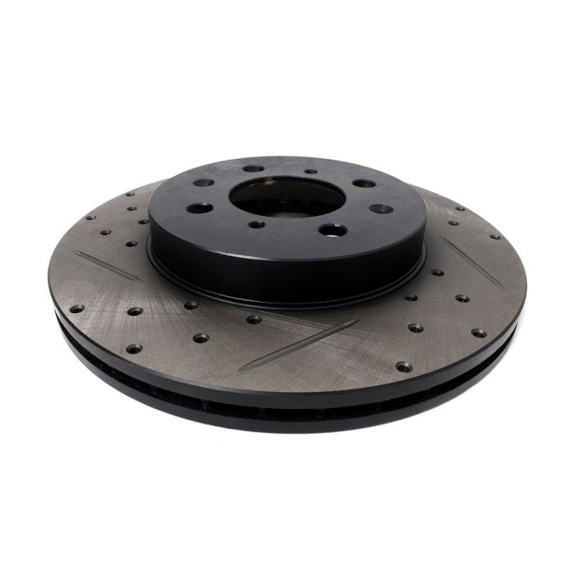 BX Tuner Series Brake Kit - BLOX Racing Slotted And Cross-Drilled Rotor Left SIde