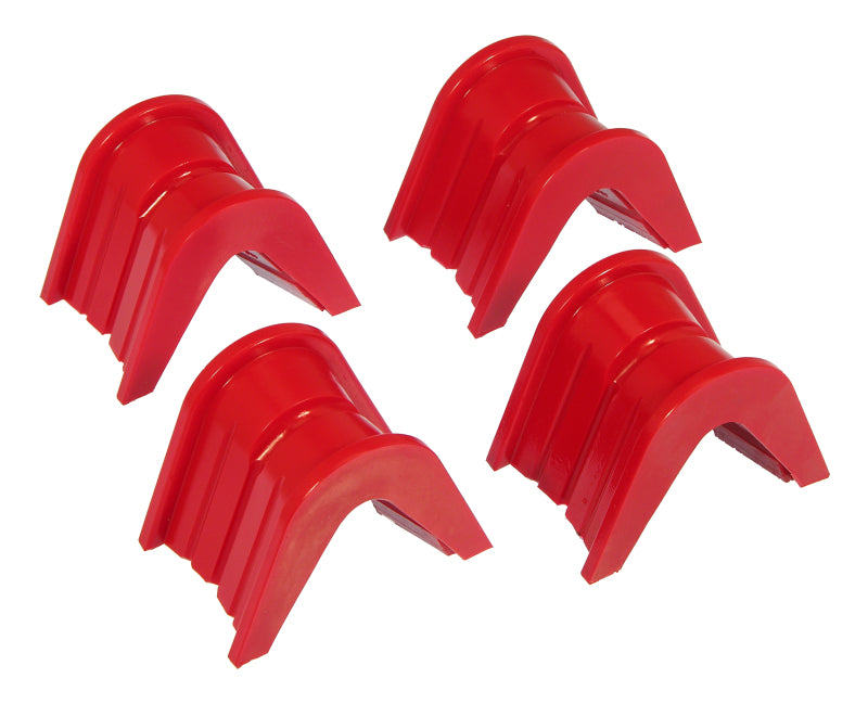 PRO Transmission Mounts - Red - Prothane 66-79 Ford F100/250/Bronco C-Bushings 4deg Offset - Red