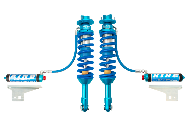 KIN 3.0 Coilovers - King Shocks 10-14 Ford F150 Raptor 4WD Front 3.0 Dia Remote Reservoir Coilover w/Adjuster (Pair)
