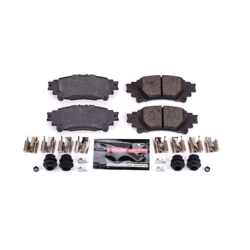 PSB Z23 Evolution Brake Pads - Power Stop 16-17 Lexus GS200t Rear Z23 Evolution Sport Brake Pads w/Hardware