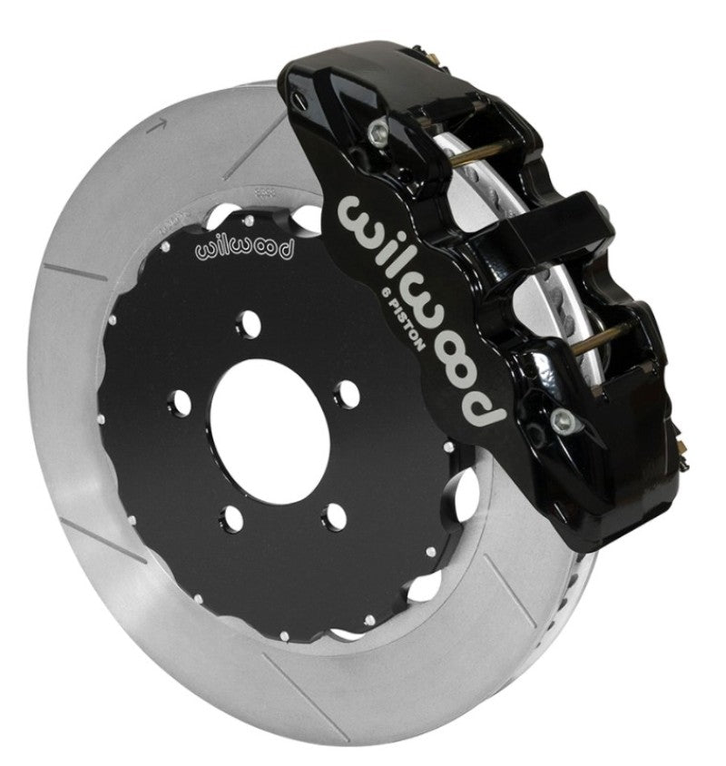 WIL Aero Brake Kit - Wilwood AERO6 Front Big Brake Kit 14.00in Black 03-11 Crown Victoria