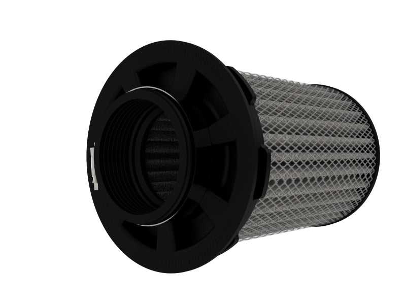 AFE Universal Pro Dry S Filter - aFe MagnumFLOW Air Filter - Pro DRY S 2.5 Inlet x 4.5in B x 4.5in T x 7in H (Inv)