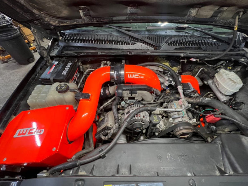 WCF Intake Kit - Stage 2 - Wehrli 04.5-05 Duramax LLY 4in Stage 2 Intake Kit - Candy Red