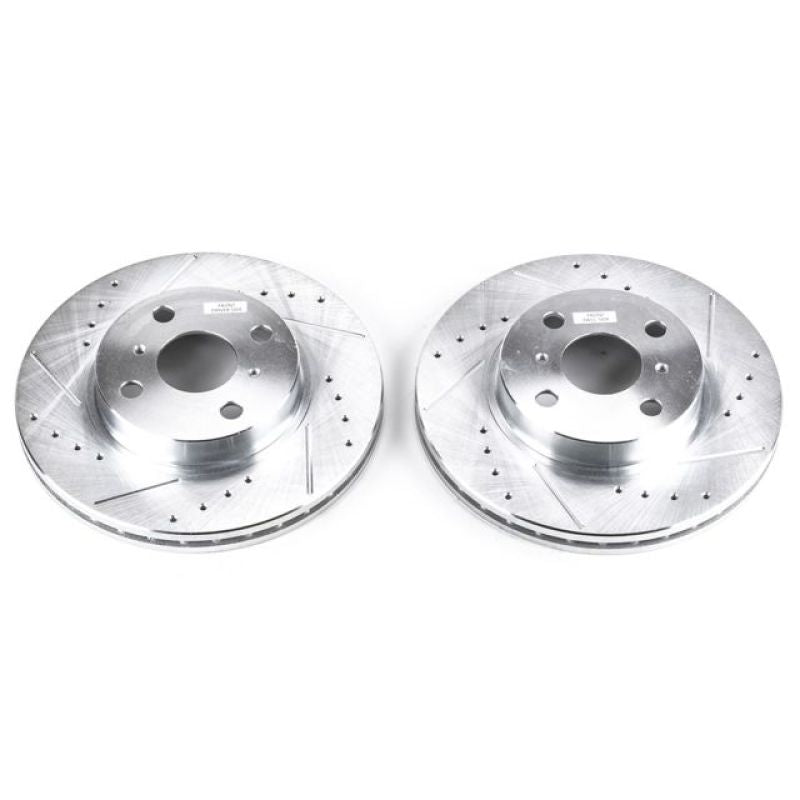 PSB Evolution Drill/Slot Rotor - Power Stop 98-02 Chevrolet Prizm Front Evolution Drilled & Slotted Rotors - Pair
