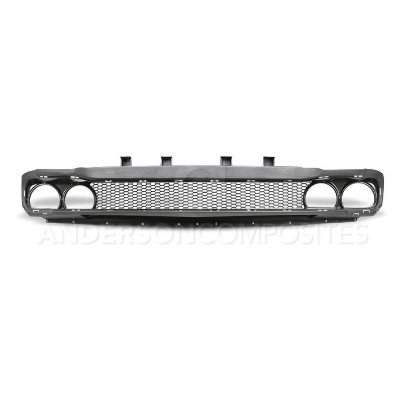 AND Front Grilles - Anderson Composites 15-18 Dodge Challenger Type-AS Front Upper Grille