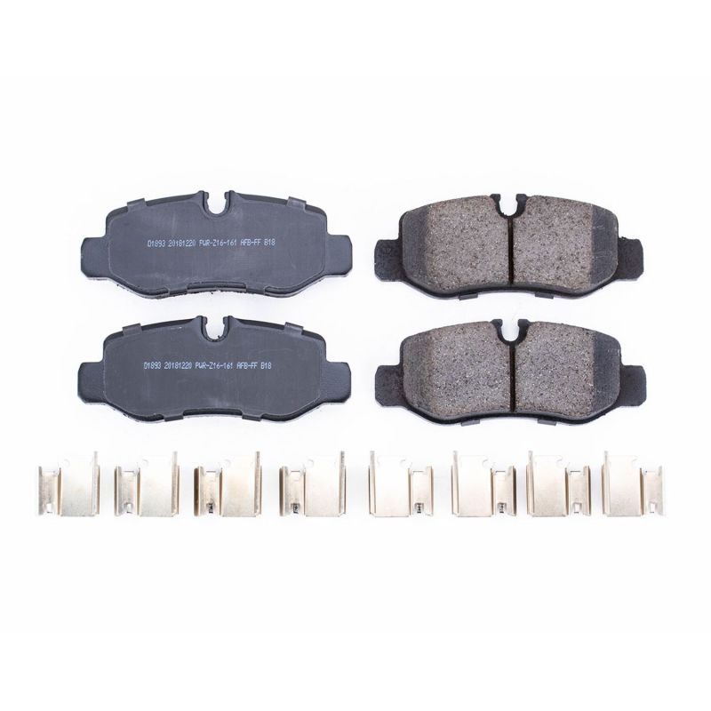 PSB Z17 Evolution Brake Pads - Power Stop 16-19 Mercedes-Benz Metris Rear Z17 Evolution Ceramic Brake Pads w/Hardware