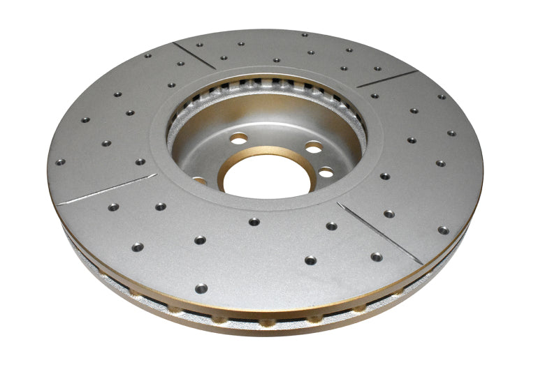 DBA Street Slot&Drill Rotors - DBA 07-10 BMW X5 xDrive30i Front Drilled & Slotted Street Series Rotor